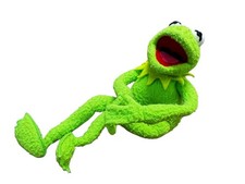 Vintage Kermit The Frog 14" Plush Applause Wired Poseable Muppets Jim Henson