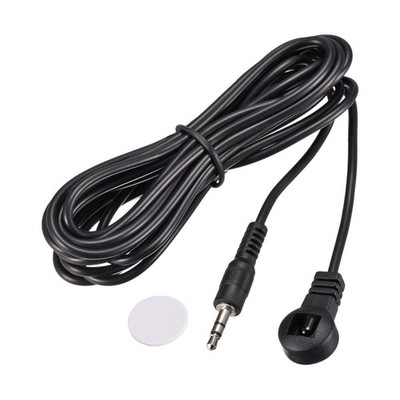 IR Infrared Receiver Extender Cable 3.5mm Jack 9.8FT Long Black Flat Head