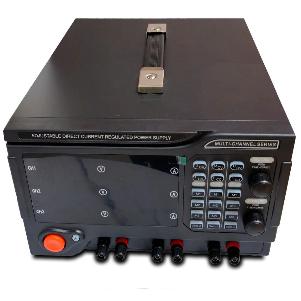 Programmierbares Labornetzteil, 3 Kanäle Labornetzgerät, 30V/5A, 30V/5A, 60V/5A - Bild 2 von 4