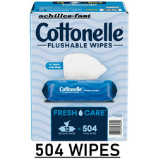 Cottonelle Flushable Wipes 504 ct. Mega Value Free And Fast Shipping