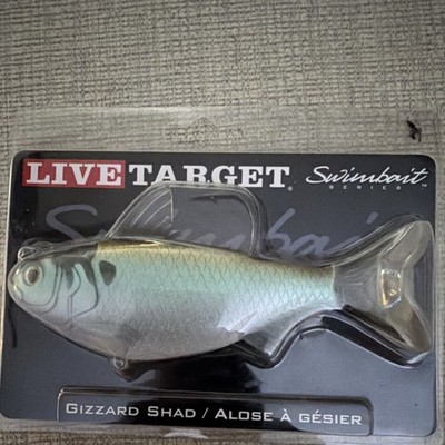 LIVETARGET Swimbait Series Gizzard Shad 5.5in 2oz Rigged Green/Bronze