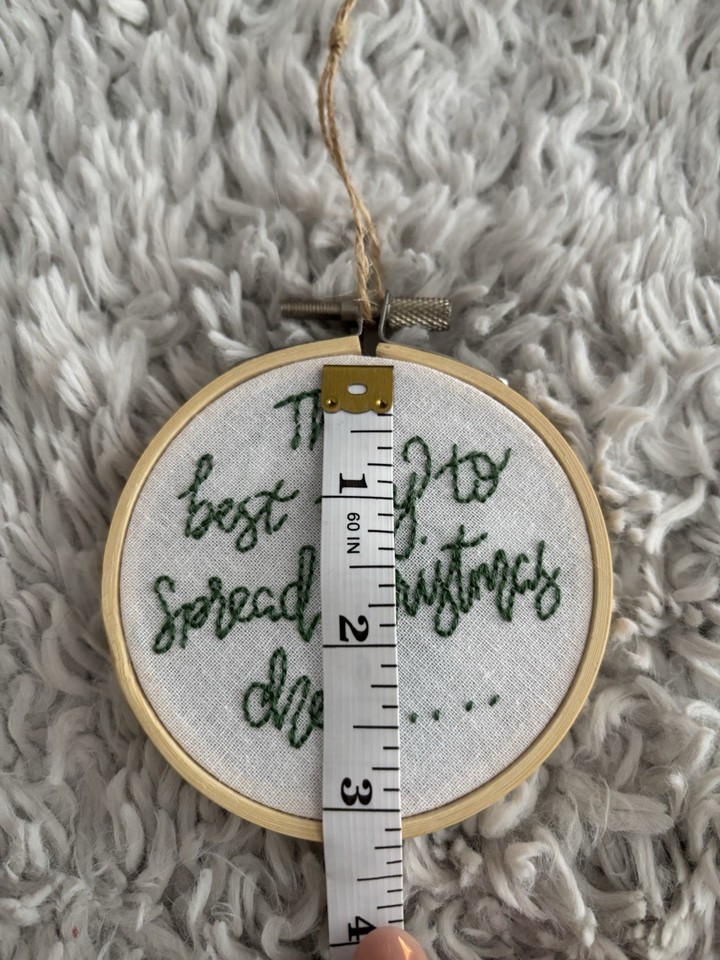 “the Best Way To Spread Christmas Cheer”elf Movie Quote Embroidery Hoop ...