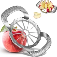 Apple Slicer and Corer All-metal Construction Cutter with 12 Stainless Steel