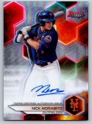 2023 Bowman's Best #B23-NM Nick Morabito Best of 2023 Autographs Refractors