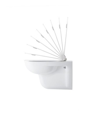 Duravit D-Code WC-Sitz mit Absenkautomatik 443 x 359 x 50 mm - Weiß - 0067390000