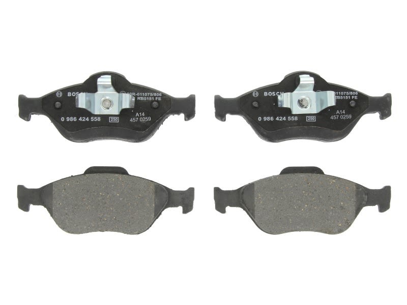 BOSCH 0 986 424 558 plaquettes de frein à disque pour voiture compacte citadine de 2003