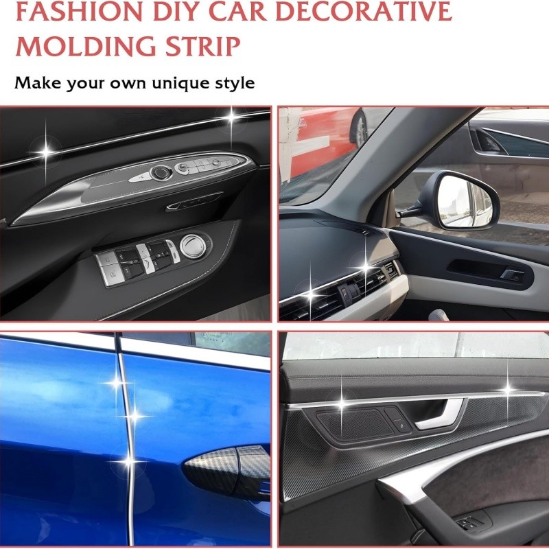 3/4" Chrome Trim Molding Strip Decoration Car Body Door Side Protector 16.4ft US