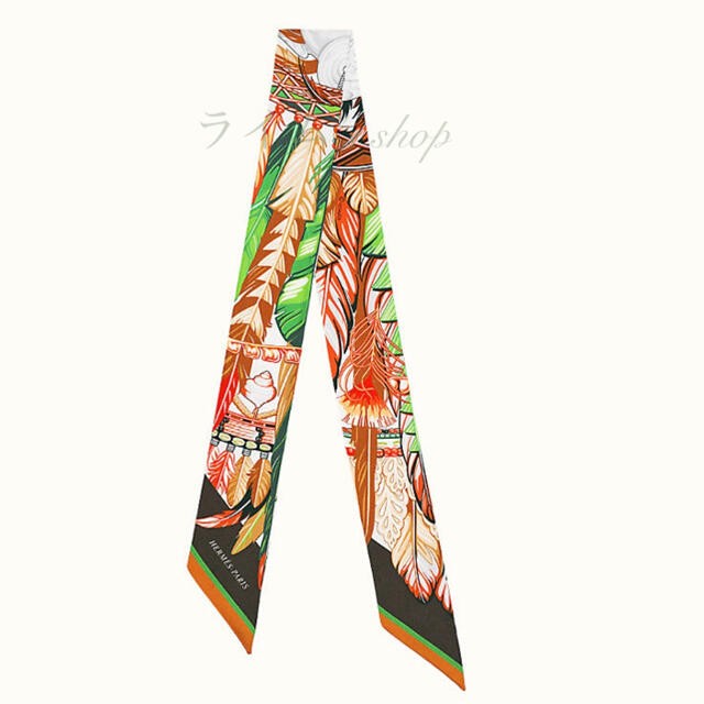 HERMES 2021 Autumn Winter New Twilly Dance Pacific Scarf Brand New