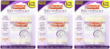 Brushpicks Interdental Toothpicks, Soft Rubbe...