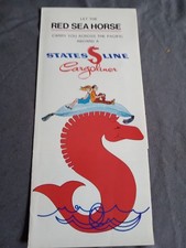 States Line Cargoliner Red Sea Horse Brochure