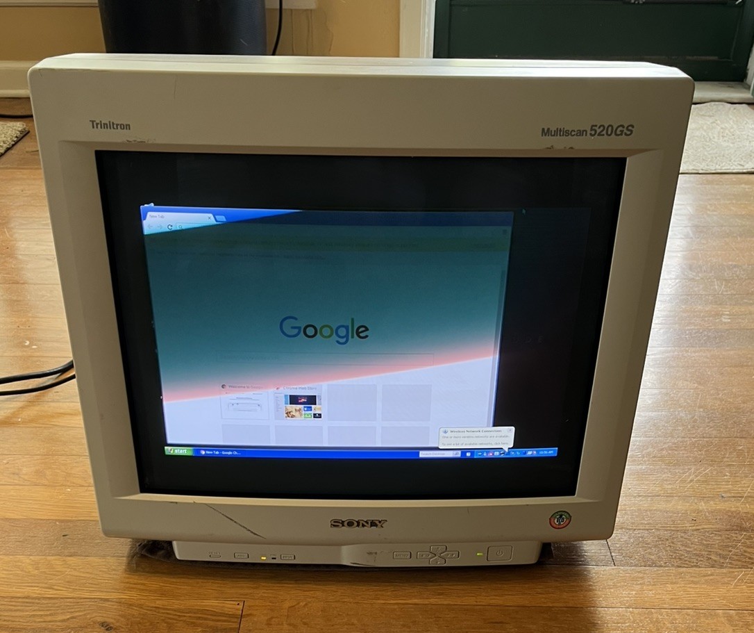 RARE* VINTAGE 1998 SONY 21 TRINITRON MULTISCAN CPD-520GS DISPLAY