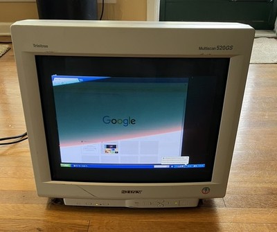 SONY Trinitron 98年製 RARE* VINTAGE 1998 SONY 21 TRINITRON MULTISCAN CPD-520GS DISPLAY