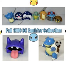 Vintage 1999 Burger King Pok mon Squirter Toys - FULL SET