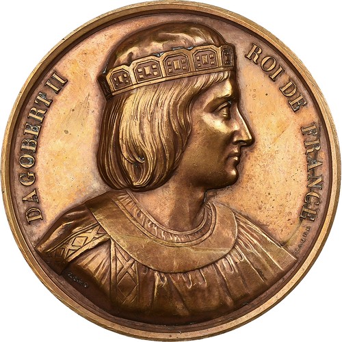[#1028071] Frankrijk, Medaille, Les Rois de France, Dagobert II (sic) III, 1840, - Afbeelding 1 van 2