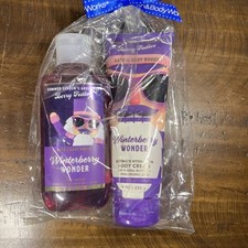 Bath  Body Works WINTERBERRY WONDER Body Cream And Wash 2 PC Gift Set