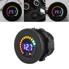 12V LED Car Van Boat Voltmeter Meter Battery Gauge Waterproof Durable Table
