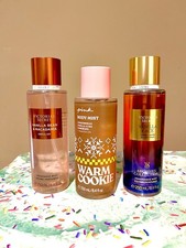 VICTORIA'S SECRET VANILLA BEAN  MACADAMIA, Vanilla Lace, Warm Cookie Body Mists