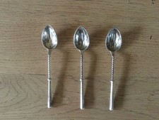 Drei kleine Kaffeel&ouml;ffelchen Sterling Silber