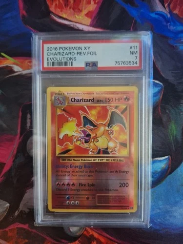 Charizard 11/108 Evolutions Reverse Holo - PSA 7