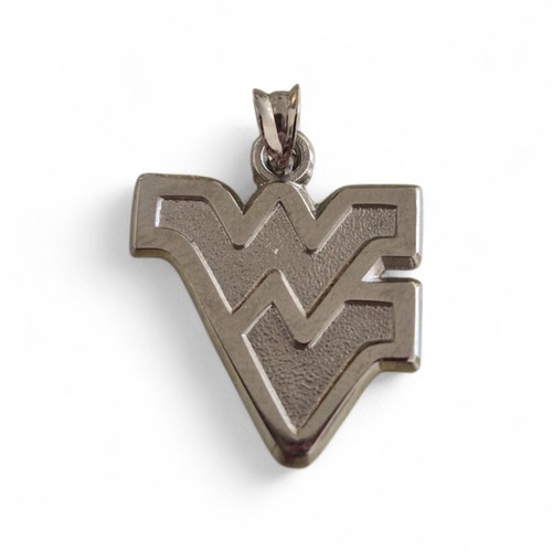 LogoArt Sterling Silver West Virginia Mountaineers Small Pendant