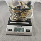 Vintage & Modern 2 Lbs Lot Of Costume Jewelry Parts Repair Crafting #10 READ⬇