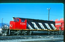 CNR 5249 SD40-2W, Vancouver, BC, 03/82; Kodachrome Original