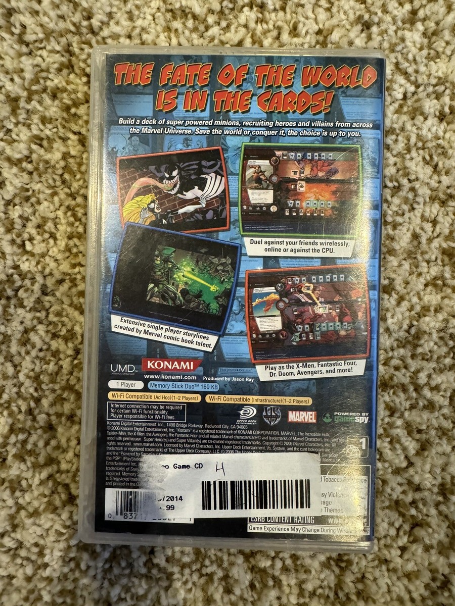Sony Playstation PSP Marvel Trading Card Game 2007, UMD