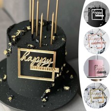 Buon Compleanno Topper In Decorazione Acrilica -Torta ❥ ▽