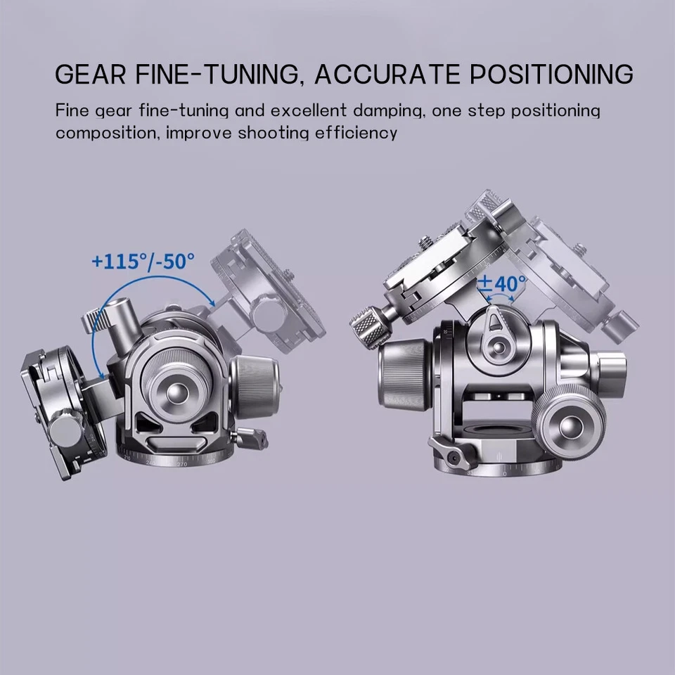 Leofoto G4 Geared Head Camera Tripod Ball Head w Plate Arca Swiss Compatible - Image 3 of 4