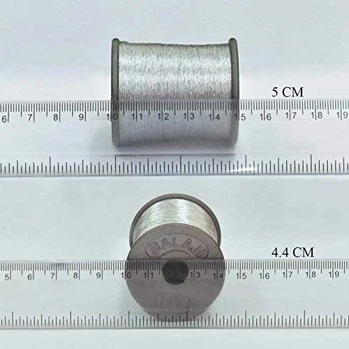 Metallic Zari Thread for Embroidery, Sewing and Jewelry Making (Silver 2 Roll) - Image 4 of 4