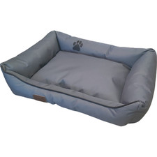 Dog Bed Dog Basket Dog Cushion Dog Sofa Bed Polyester Basket Size M Grey