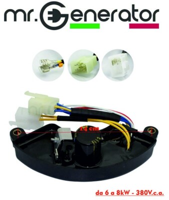 Regolatore Di Tensione AVR Per Generatore - 380V, Per Trifase 5-6.5KW | Benzina O Diesel - Foto 3