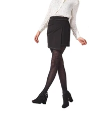 Pretty Polly Light Rib Tights One Size - PNAVT6