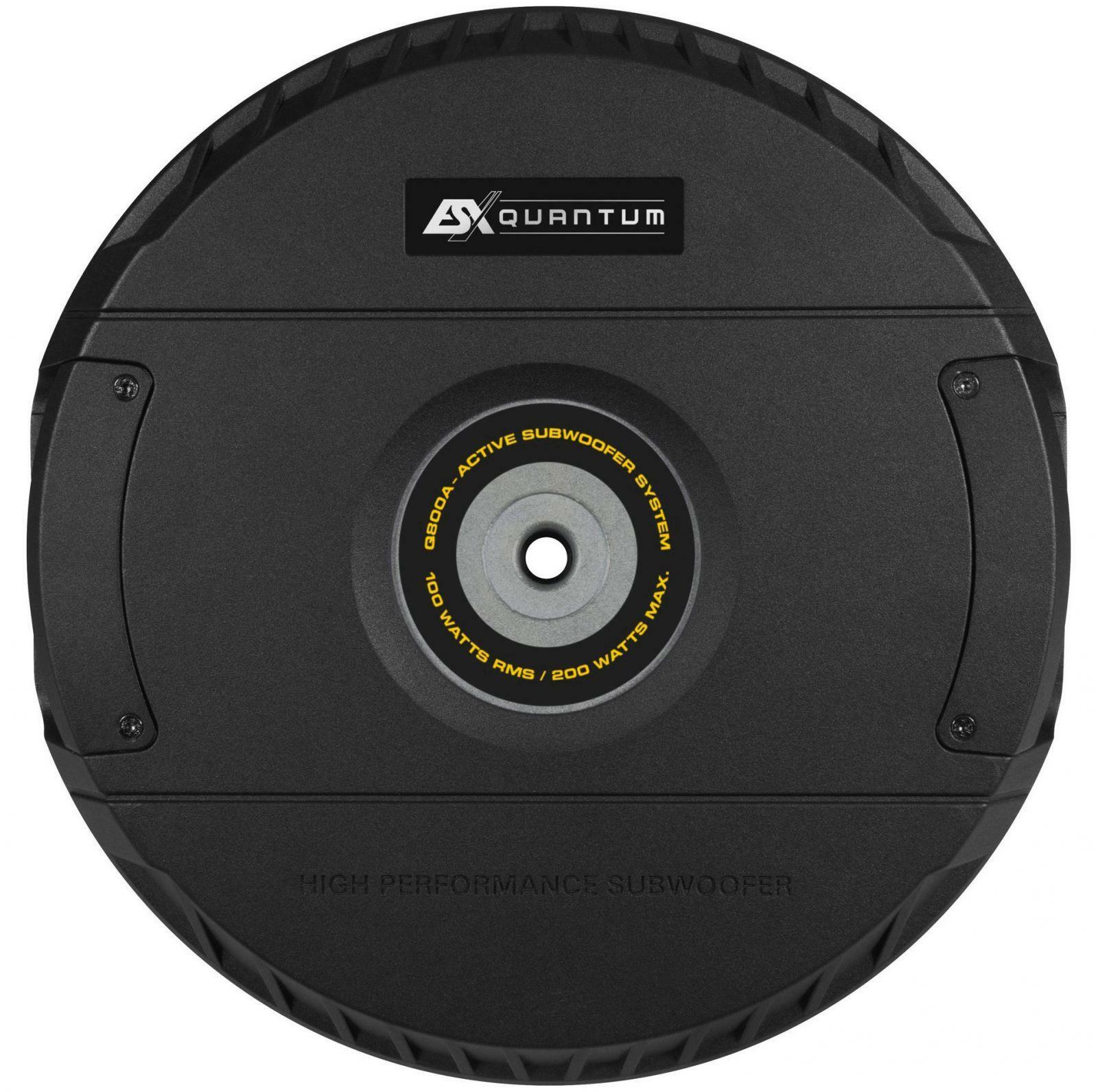 ESX Quantum Reserverad Aktiv Auto Subwoofer Q800A 20cm 200 Watt eBay