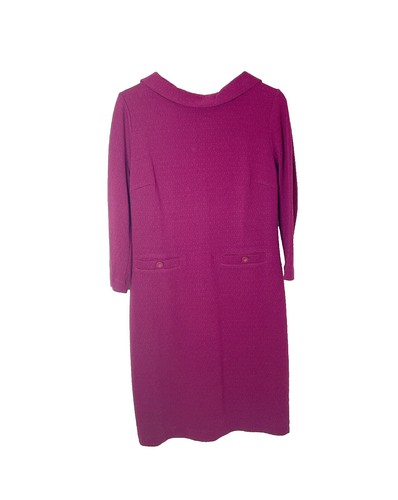 Boden Lily puff sleeve jersey knee length dress Womens size 4 chevron print  | eBay