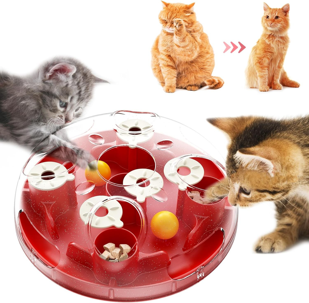 Interactive Cat Puzzle Toy for Indoor Play & Weight Loss