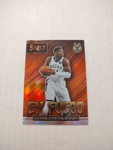 Giannis Antetokounmpo [Silver Prizm] #2 2021 Panini Select En Fuego card