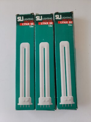Lot Of 3- SLi Lynx S CF-SE13W/841 Lamps 2GX7 Light Bulbs 26087