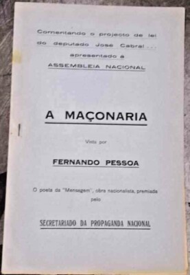 Fernando Pessoa Mason Manifest Rare 