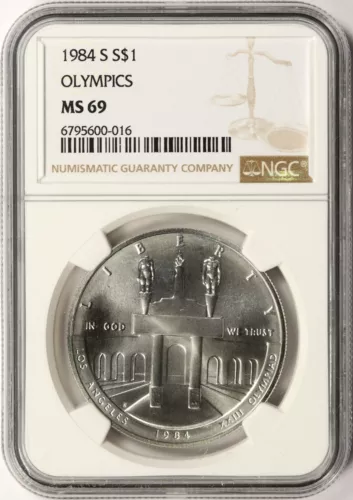 1984-S Olympics Silver Dollar $1 NGC MS69