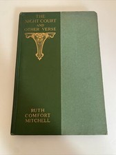 The NIGHT COURT & Other Verse by Ruth Mitchell, 1916 Antique Poetry Book abq