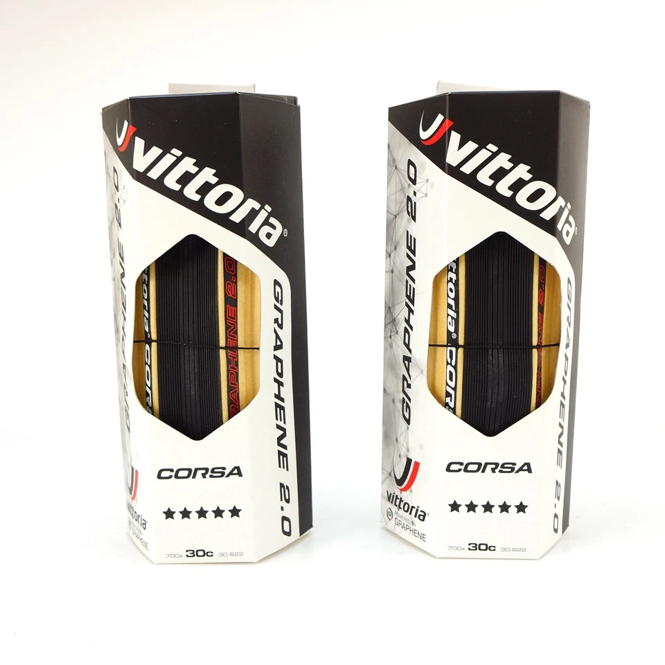 Vittoria G 2.0 Corsa 700 x 30c Road Bicycle Bike Tire Tyre skinwall para tan
