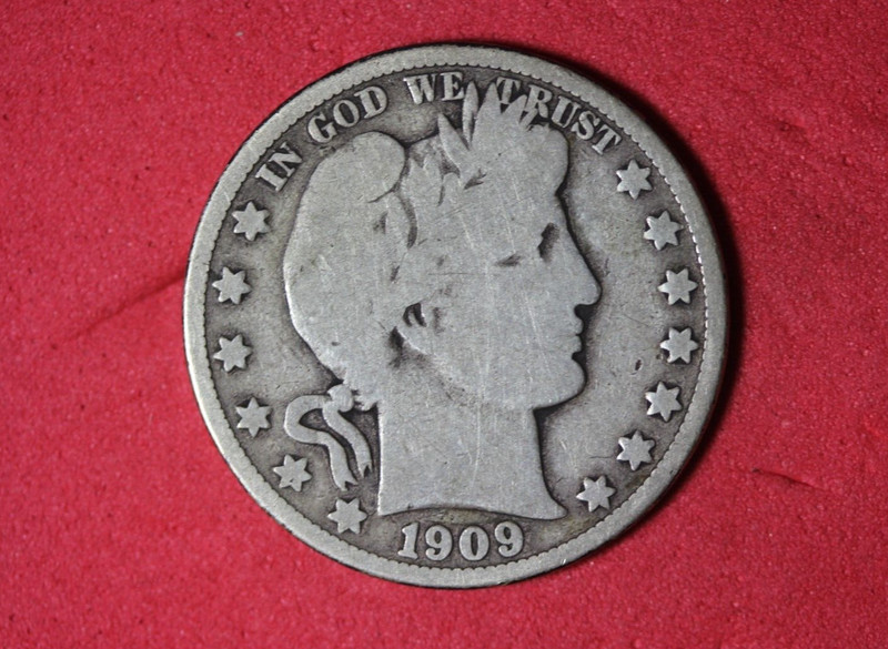 1909-O SILVER BARBER HALF DOLLAR #P16123