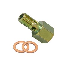 GlowShift Dodge Ram Banjo Bolt P-Pump Thread Adapter fits 12v 12 Valve Cummins