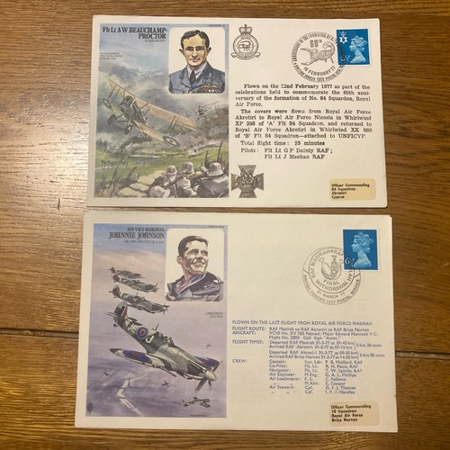 GB 1976-1978 Selection of Nine RAF RAFM HA Series Flown Covers: SHSs/Cachets (2) - Picture 4 of 11