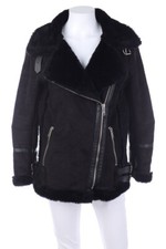 PULL&BEAR Giacca in finto shearling pelliccia sintetica S nero