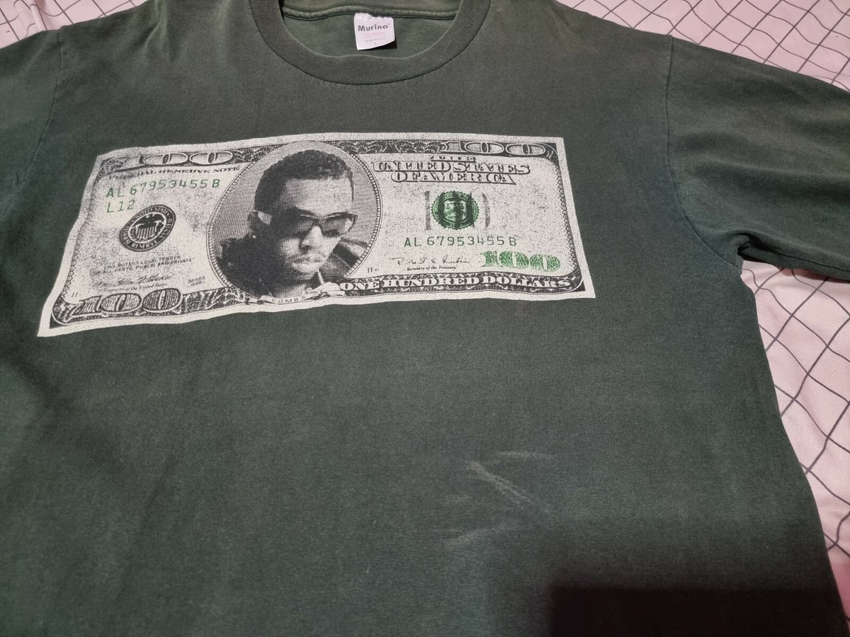 Vintage 1997 Puff Daddy P Diddy All About The Benjamins Rap Tee T