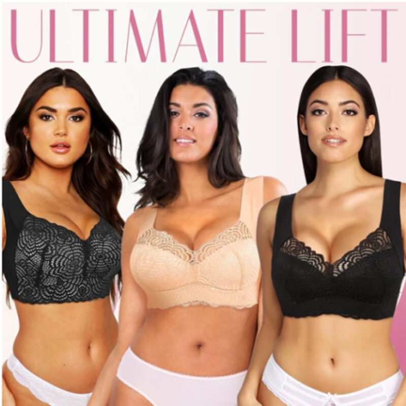 Aire Ultimate Lift Full-Figure Seamless Lace Bra – Wire-Free, Breathable, Maximum Support & Comfort - View #4