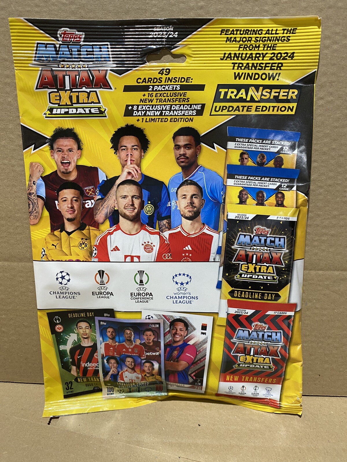 Topps Match Attax Extra 2024 Trading Cards Transfer Update Multipack Deadline