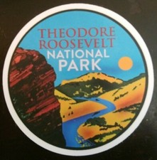 TEDDY THEODORE ROOSEVELT NATIONAL PARK Matte Vinyl Sticker Decal indoor outdoor